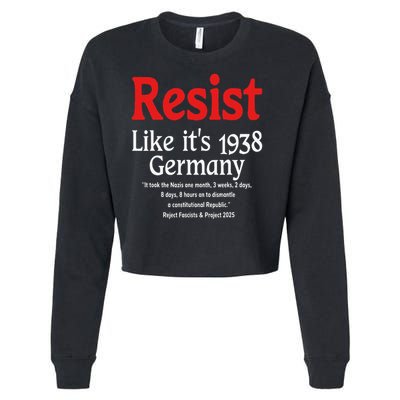 Resist Like Its 1938 Germany Cropped Pullover Crew