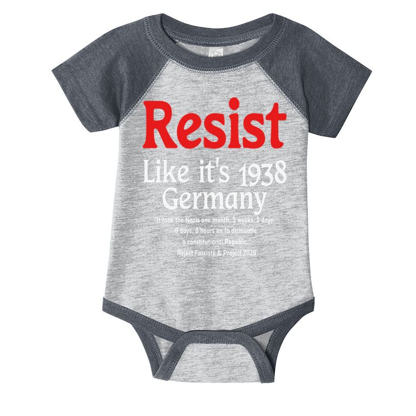 Resist Like Its 1938 Germany Infant Baby Jersey Bodysuit