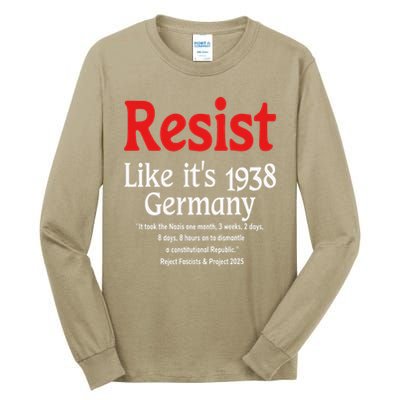 Resist Like Its 1938 Germany Tall Long Sleeve T-Shirt