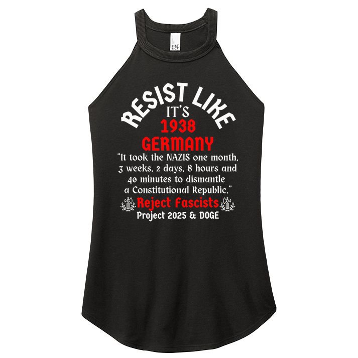 Resist Like It'S 1938 Germany Women's Perfect Tri Rocker Tank