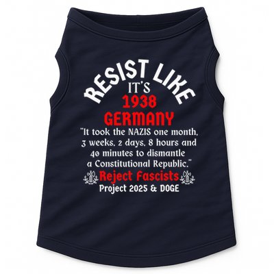 Resist Like It'S 1938 Germany Doggie Tank