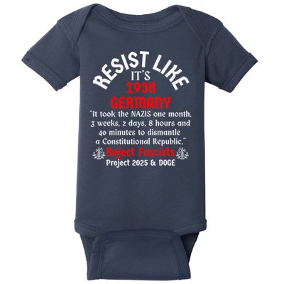 Resist Like It'S 1938 Germany Baby Bodysuit