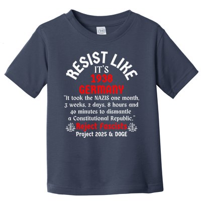 Resist Like It'S 1938 Germany Toddler T-Shirt