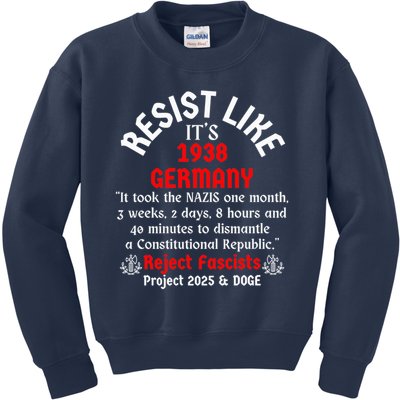Resist Like It'S 1938 Germany Kids Sweatshirt