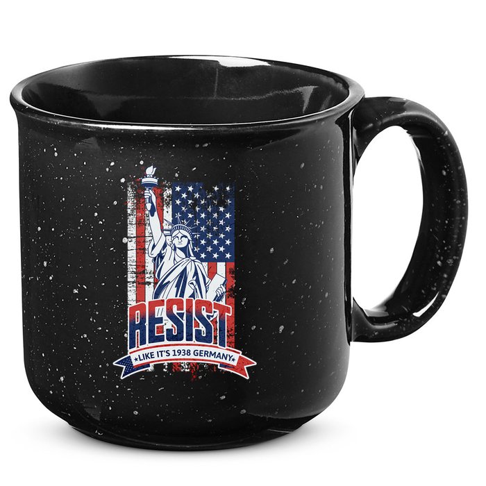 Resist Like It'S 1938 Germany Political Protest Project 2025 15oz Campfire Ceramic Mug