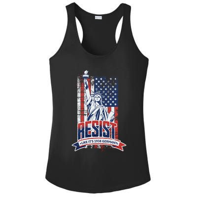 Resist Like It'S 1938 Germany Political Protest Project 2025 Ladies PosiCharge Competitor Racerback Tank