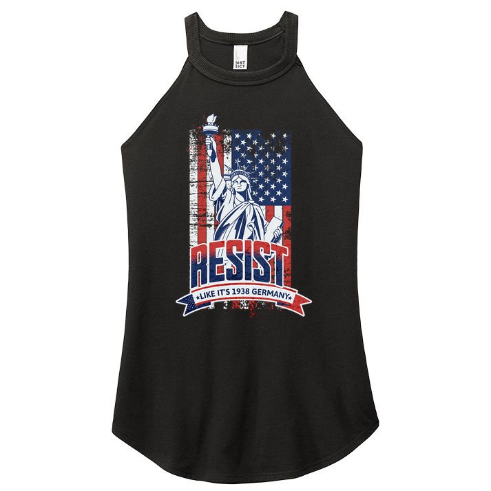 Resist Like It'S 1938 Germany Political Protest Project 2025 Women's Perfect Tri Rocker Tank