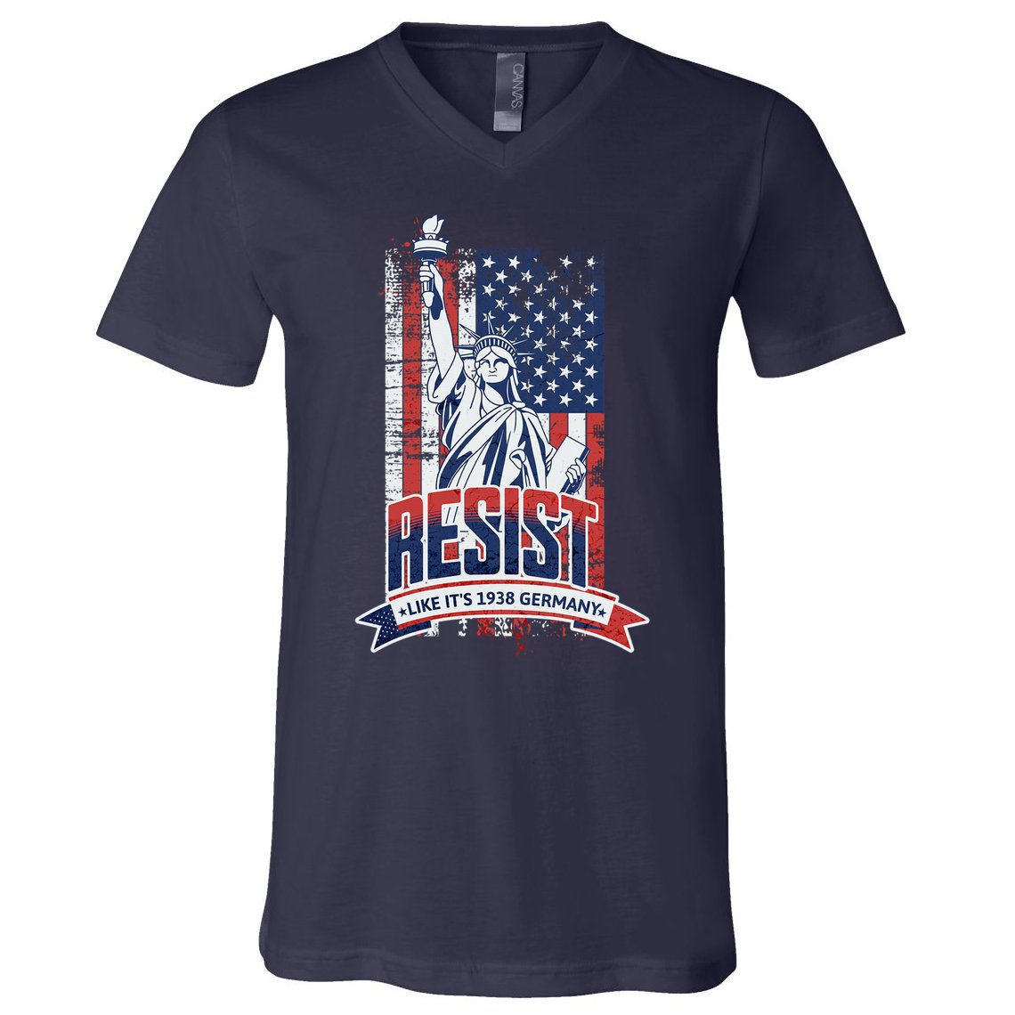 Resist Like It'S 1938 Germany Political Protest Project 2025 V-Neck T-Shirt