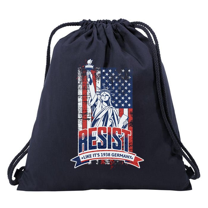 Resist Like It'S 1938 Germany Political Protest Project 2025 Drawstring Bag