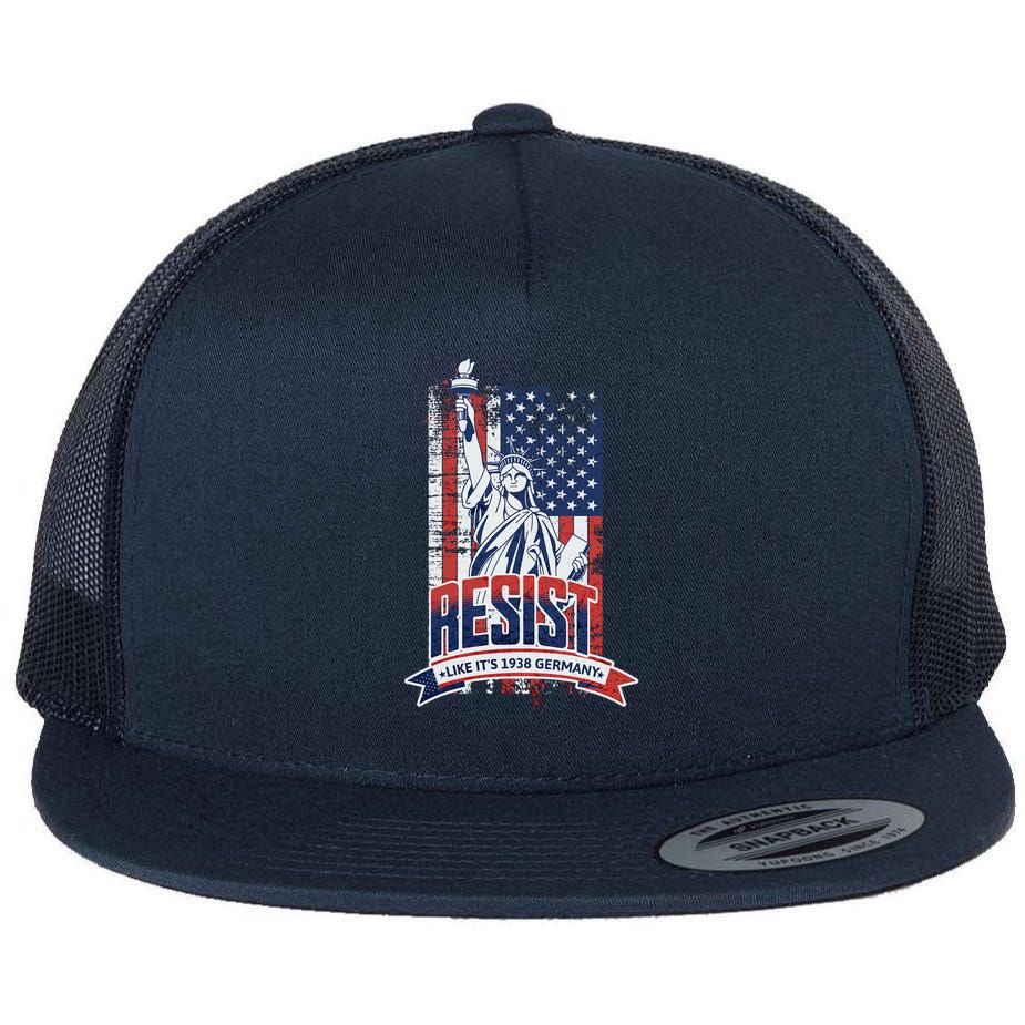 Resist Like It'S 1938 Germany Political Protest Project 2025 Flat Bill Trucker Hat