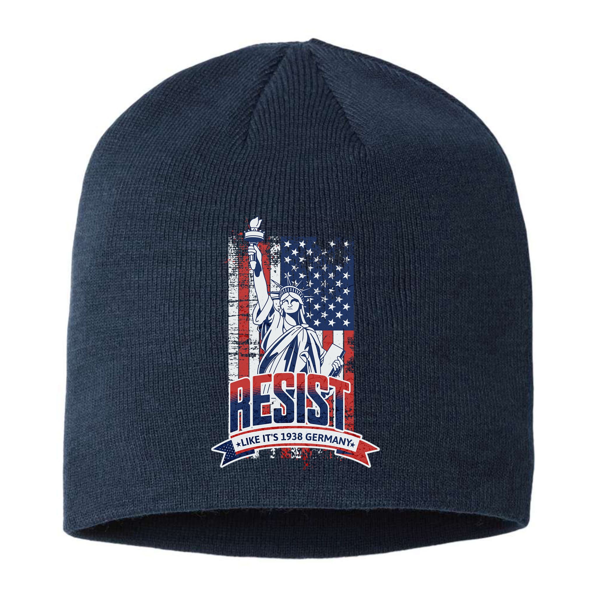 Resist Like It'S 1938 Germany Political Protest Project 2025 Sustainable Beanie