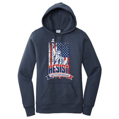 Resist Like It'S 1938 Germany Political Protest Project 2025 Women's Pullover Hoodie