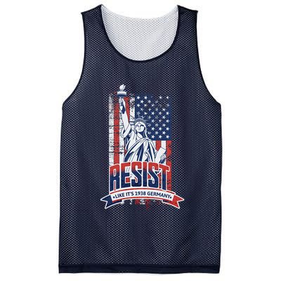 Resist Like It'S 1938 Germany Political Protest Project 2025 Mesh Reversible Basketball Jersey Tank