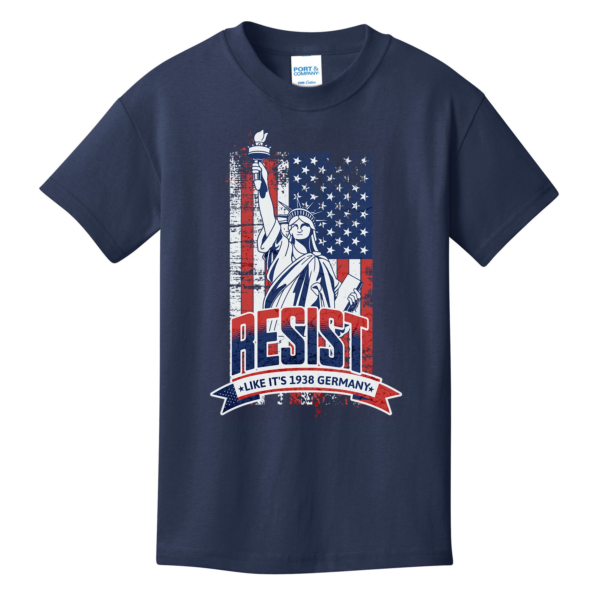 Resist Like It'S 1938 Germany Political Protest Project 2025 Kids T-Shirt