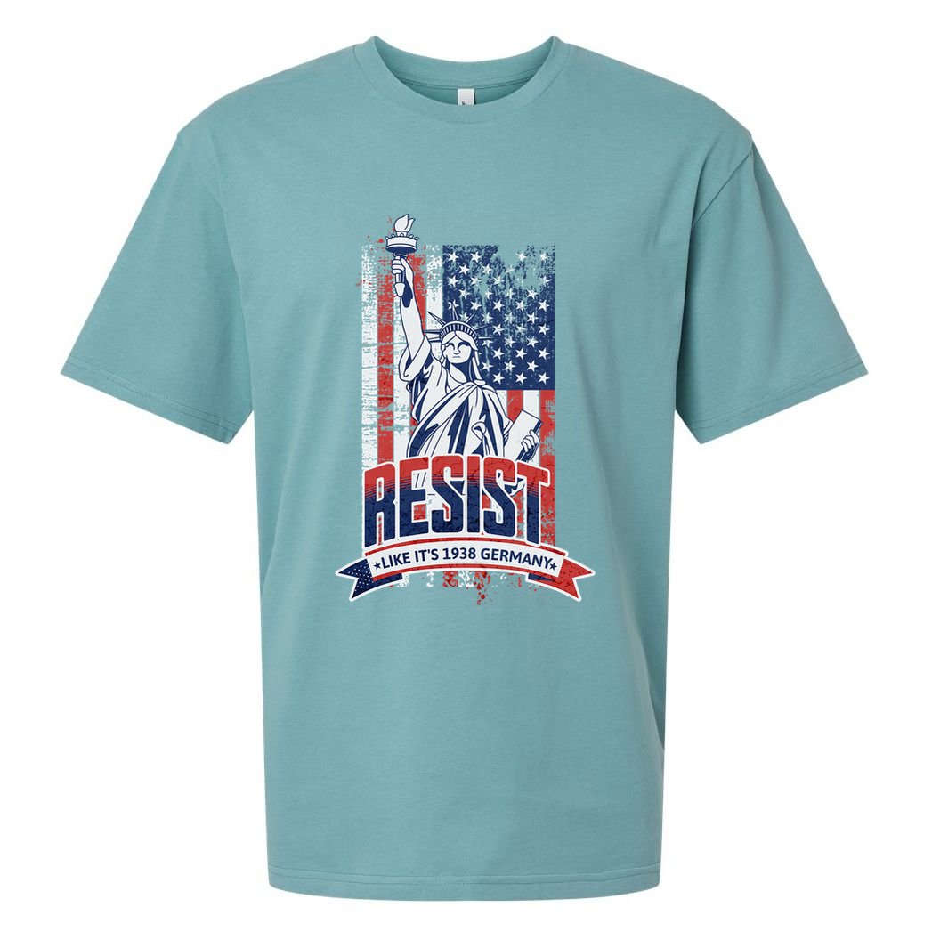 Resist Like It'S 1938 Germany Political Protest Project 2025 Sueded Cloud Jersey T-Shirt