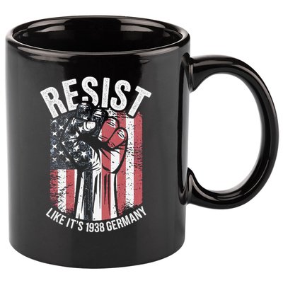 Resist Like Its 1938 Germany 11oz C Handle Ceramic Mug