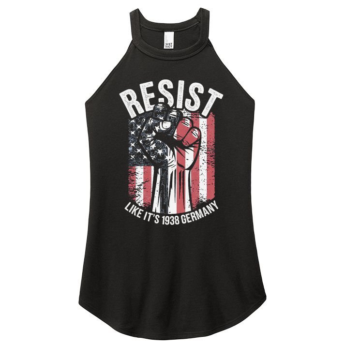 Resist Like Its 1938 Germany Women's Perfect Tri Rocker Tank