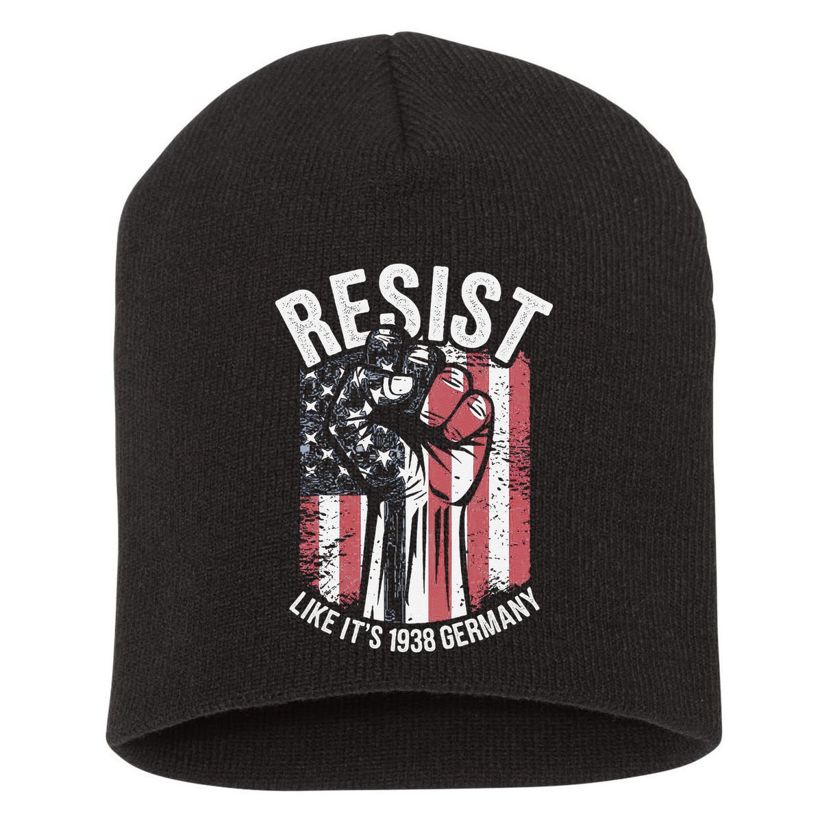 Resist Like Its 1938 Germany Short Acrylic Beanie