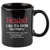 Resist Like It'S 1938 Germany Retro 11oz C Handle Ceramic Mug