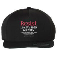 Resist Like It'S 1938 Germany Retro Wool Snapback Cap