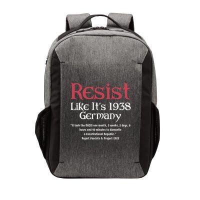 Resist Like It'S 1938 Germany Retro Vector Backpack