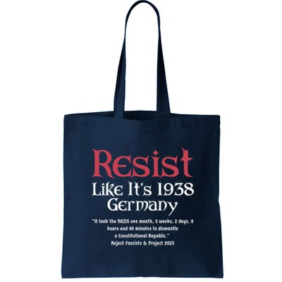 Resist Like It'S 1938 Germany Retro Bag