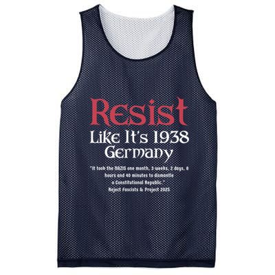 Resist Like It'S 1938 Germany Retro Mesh Reversible Basketball Jersey Tank