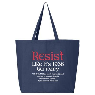 Resist Like It'S 1938 Germany Retro 25L Jumbo Tote