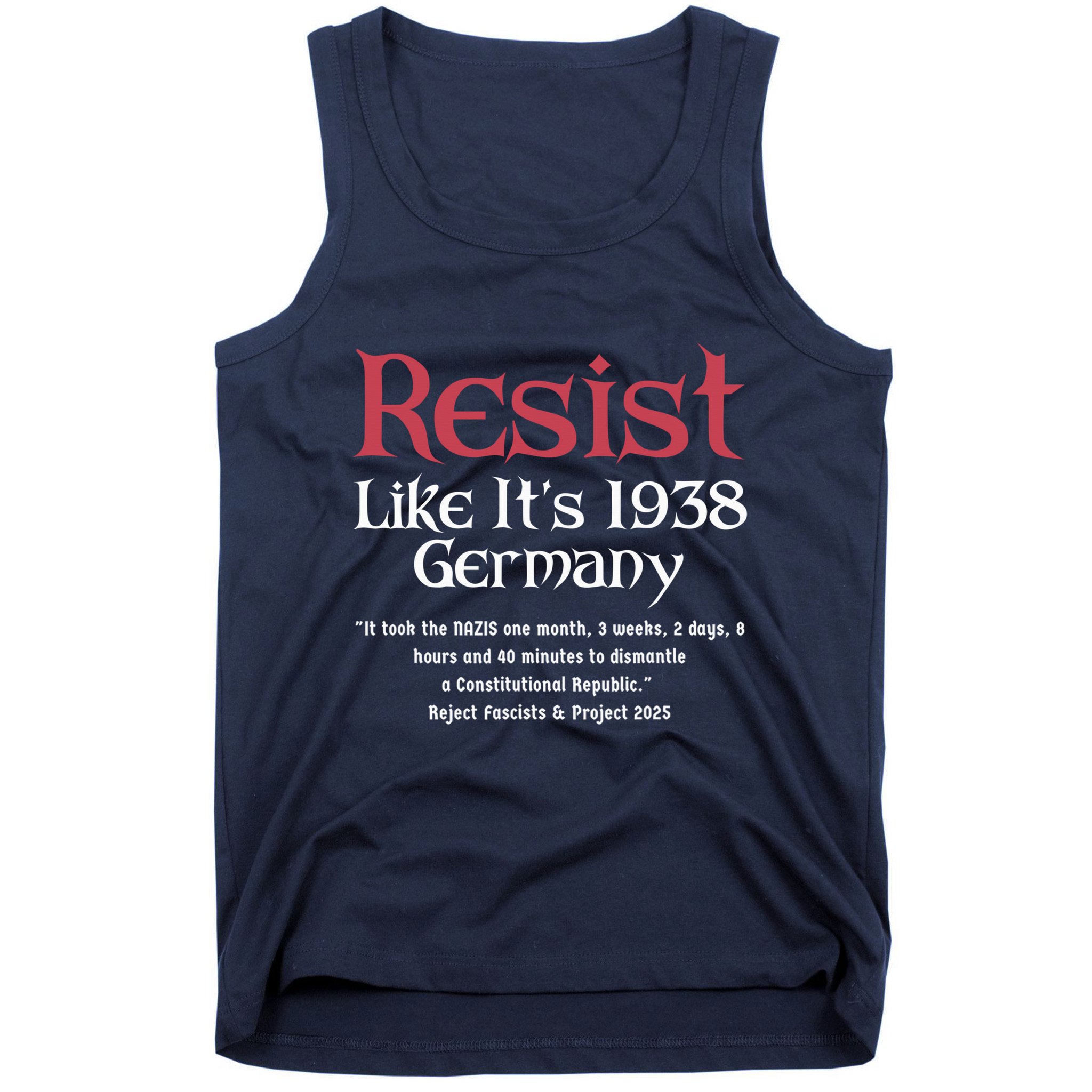 Resist Like It'S 1938 Germany Retro Tank Top