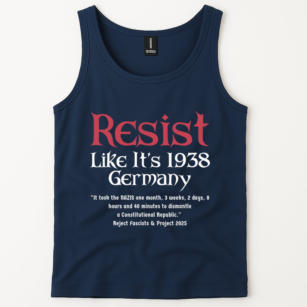 Resist Like It'S 1938 Germany Retro Tank Top