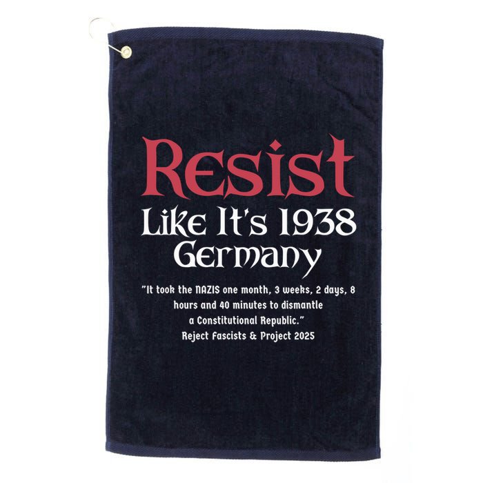 Resist Like It'S 1938 Germany Retro Golf Towel