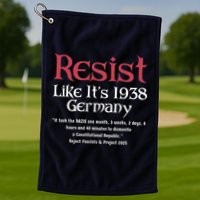 Resist Like It'S 1938 Germany Retro Golf Towel