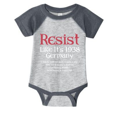 Resist Like It'S 1938 Germany Retro Infant Baby Jersey Bodysuit