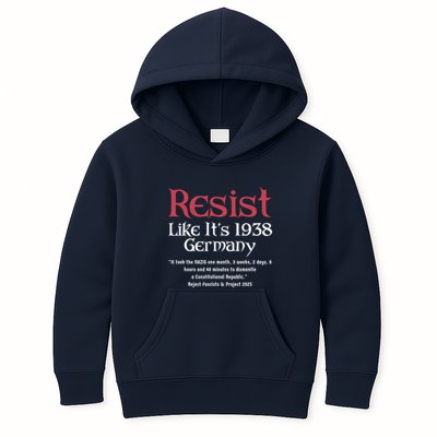 Resist Like It'S 1938 Germany Retro Kids Hoodie