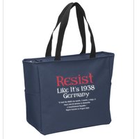 Resist Like It'S 1938 Germany Retro Zip Tote Bag