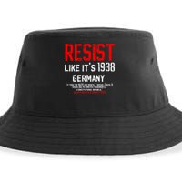 Resist like it's 1938 Germany Reject Fascism Project 2025 Sustainable Bucket Hat
