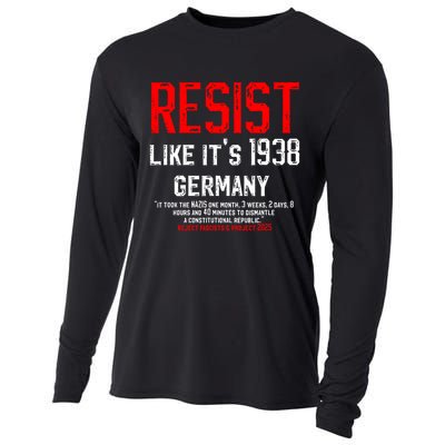 Resist like it's 1938 Germany Reject Fascism Project 2025 Cooling Performance Long Sleeve Crew