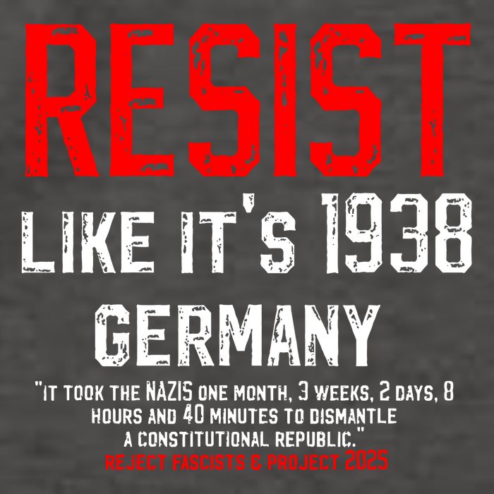 Resist like it's 1938 Germany Reject Fascism Project 2025 Vector Backpack