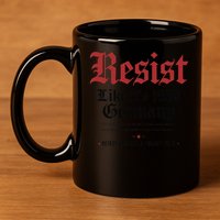 Resist Like Its 1938 Germany 11oz C Handle Ceramic Mug
