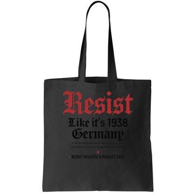 Resist Like Its 1938 Germany Bag