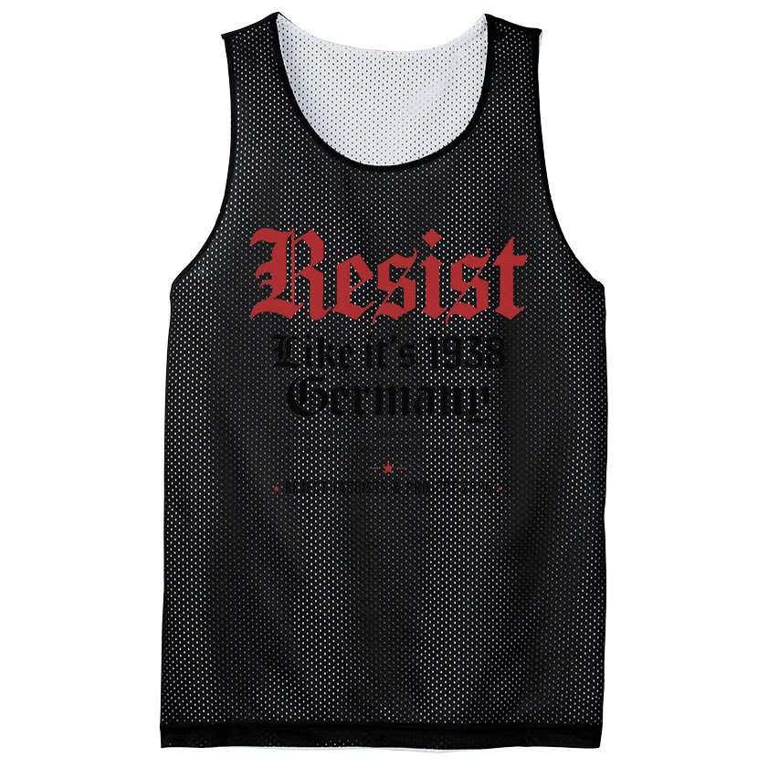 Resist Like Its 1938 Germany Mesh Reversible Basketball Jersey Tank