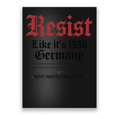 Resist Like Its 1938 Germany Poster