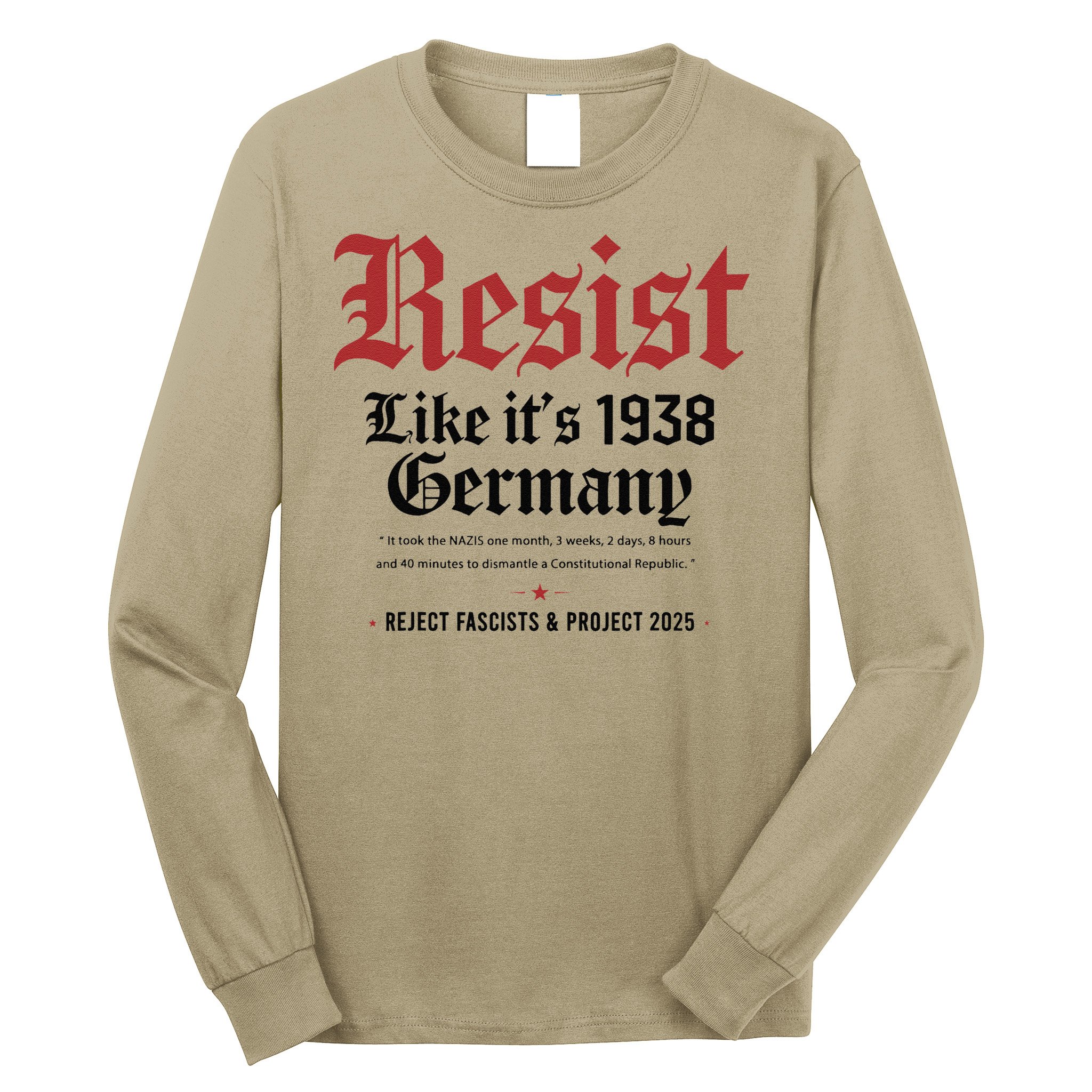 Resist Like Its 1938 Germany Long Sleeve Shirt
