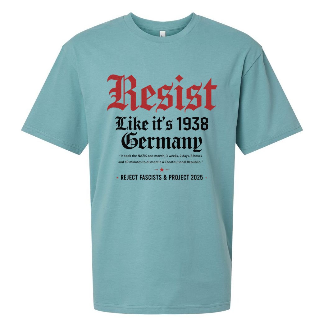 Resist Like Its 1938 Germany Sueded Cloud Jersey T-Shirt