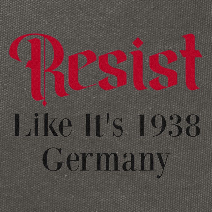 Resist Like Its 1938 Germany Cotton Canvas Backpack