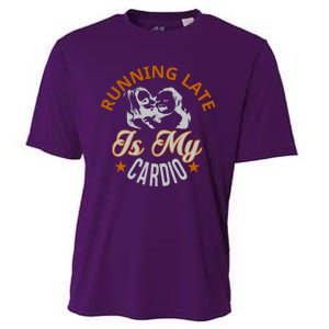 Running Late Is My Cardio Cooling Performance Crew T-Shirt