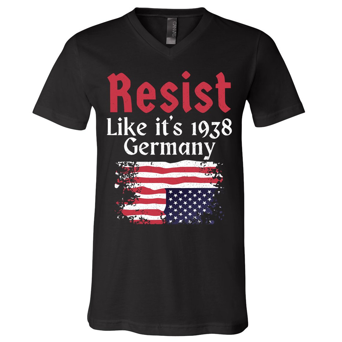 Resist Like It's 1938 Germany V-Neck T-Shirt