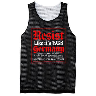 Resist Like Its 1938 Germany Mesh Reversible Basketball Jersey Tank