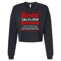 Resist Like Its 1938 Germany Cropped Pullover Crew