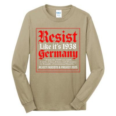 Resist Like Its 1938 Germany Tall Long Sleeve T-Shirt